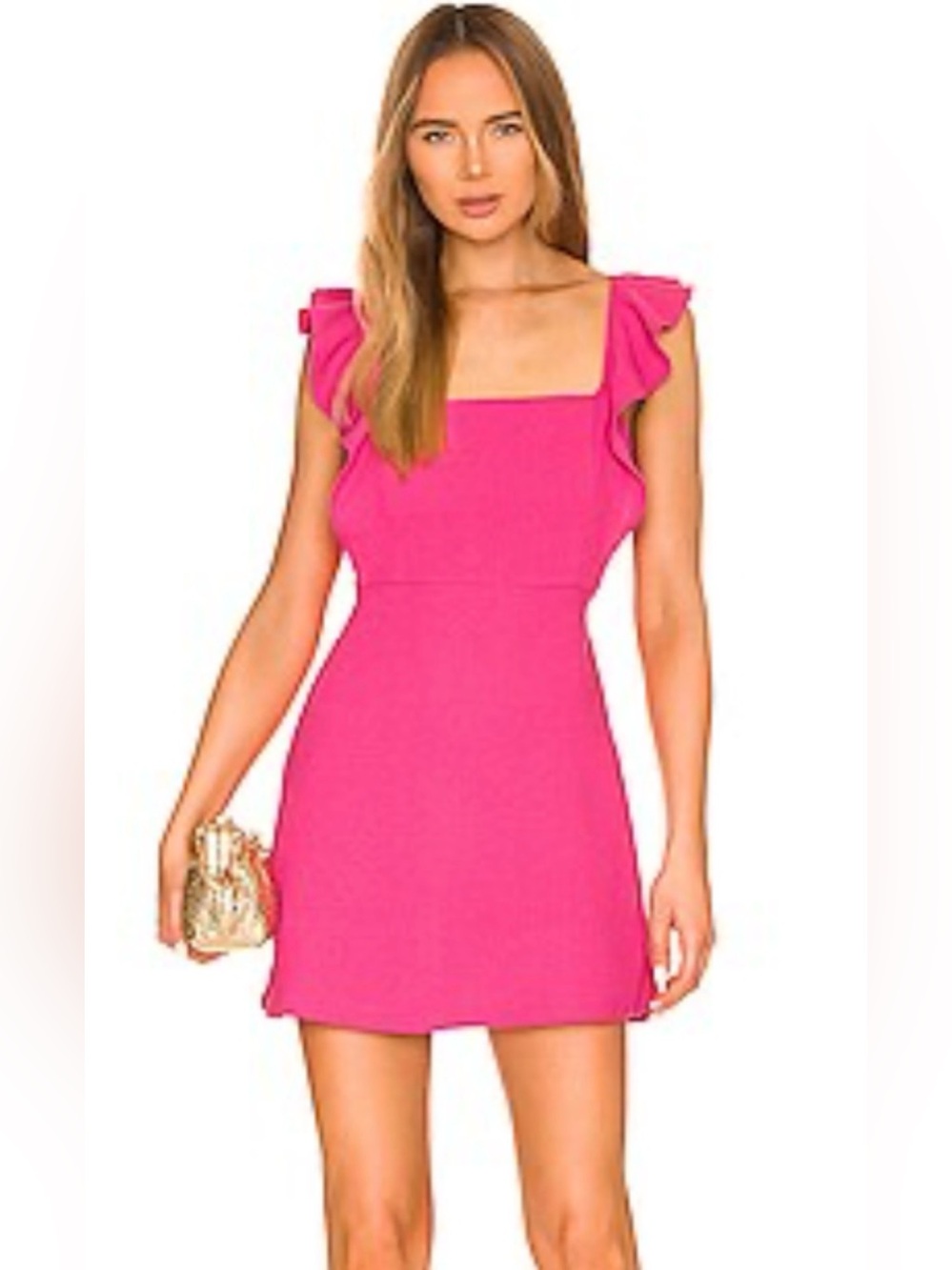 BCBGENERATION
Ruffle Sleeve Mini Dress in Peony